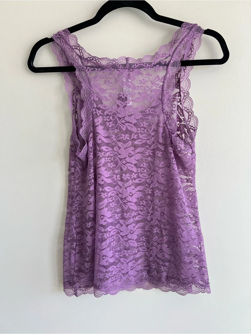 NWT Adore Me purple lace Roanne sheer tank and boyshort pajama set medium
